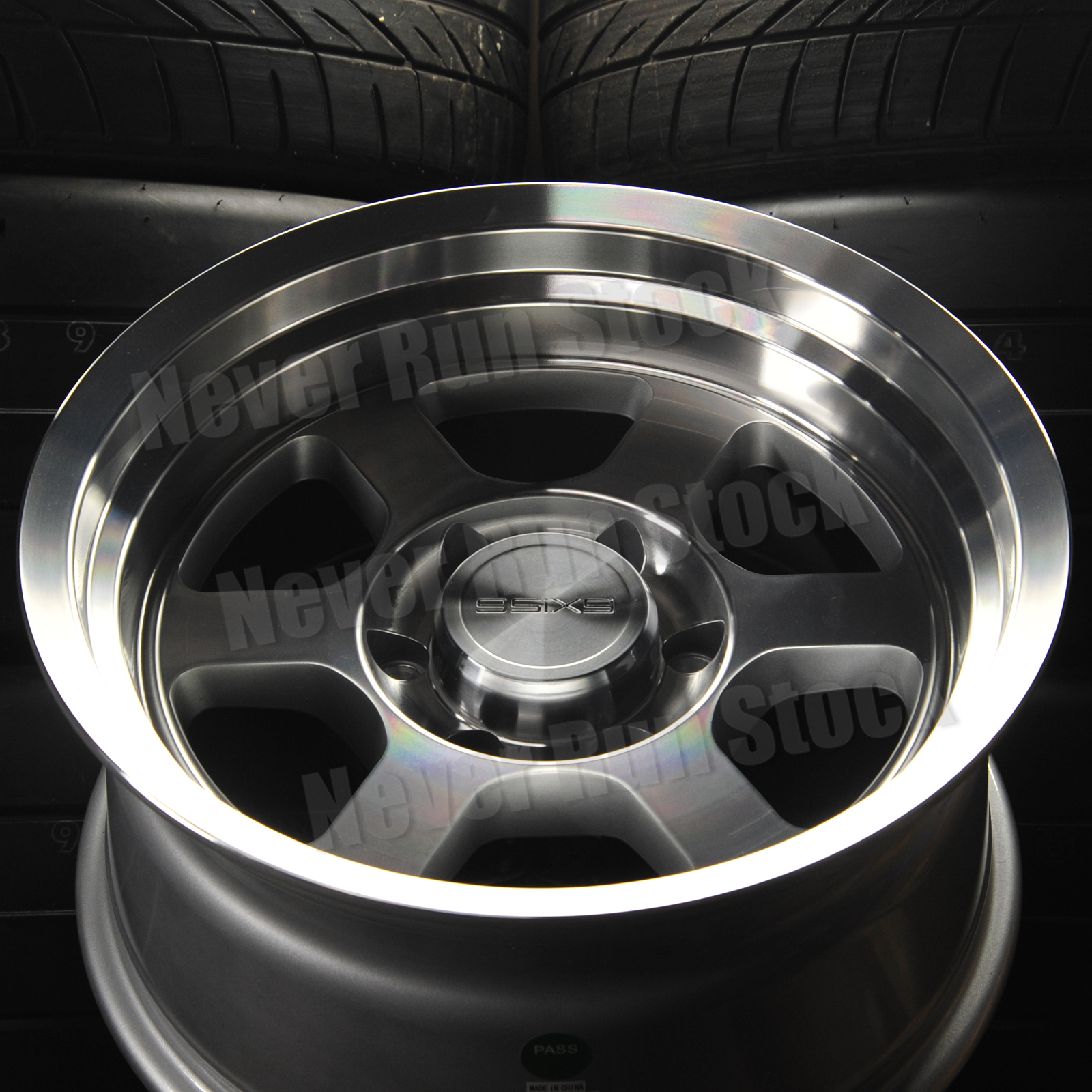 9SIX9 SIX-1 17x8.5 17x9 6x139.7 STAGGERED MACHINE SILVER 6 SPOKES