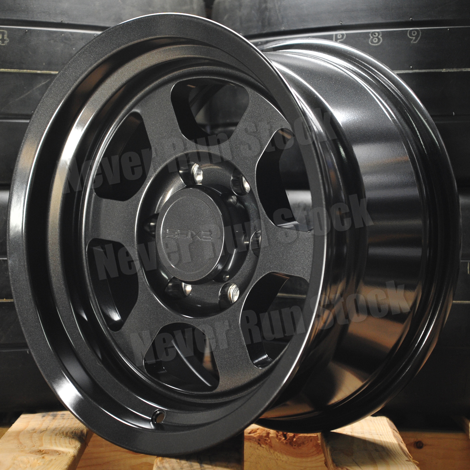 9SIX9 SIX-1 DEEP 16x8 6x139.7 -10 OFFSET CARBON GRAY 6 SPOKES LIP