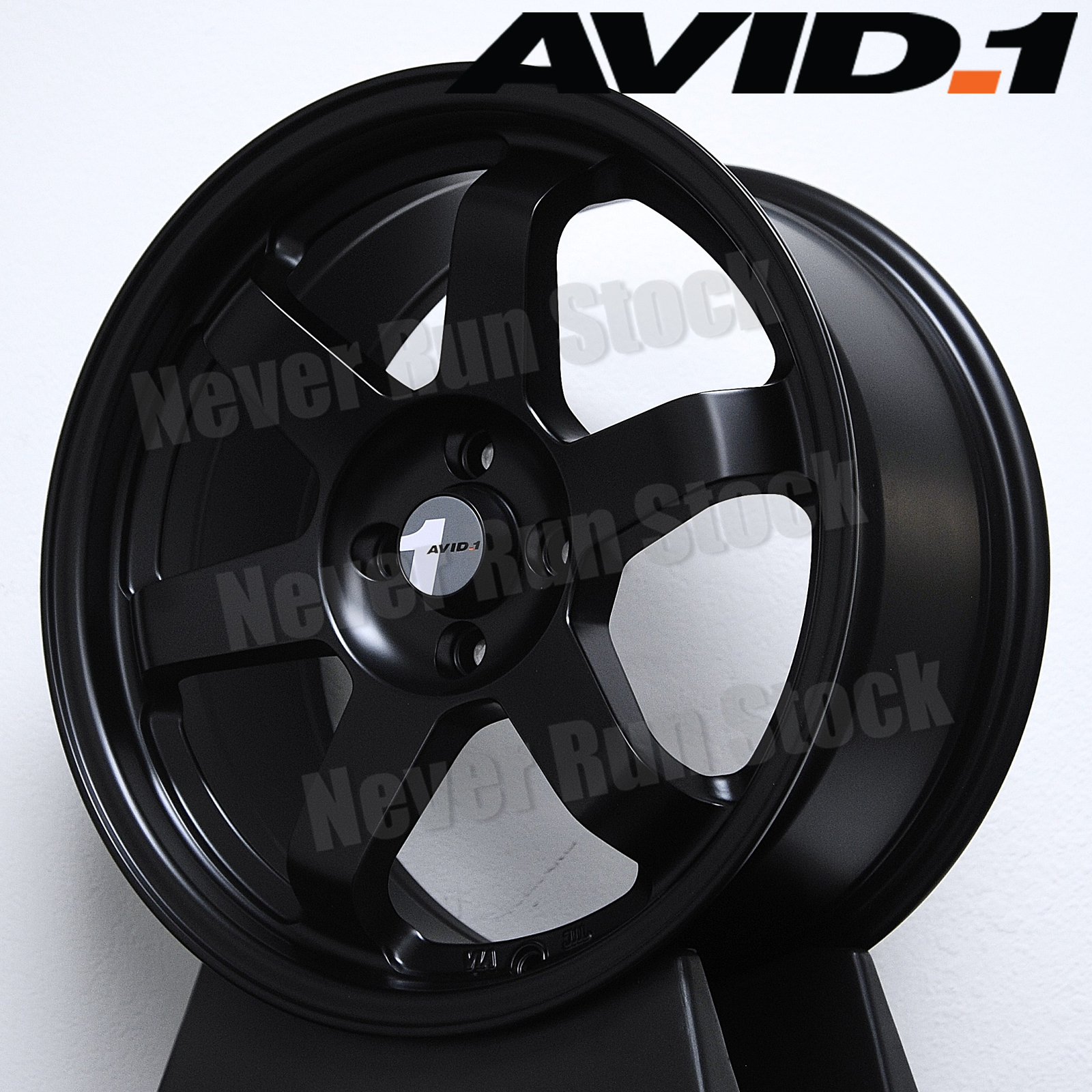 AVID.1 AV-06 17x8 4x100 +35 OFFSET MATTE BLACK TE 6 SPOKES SPORT 4