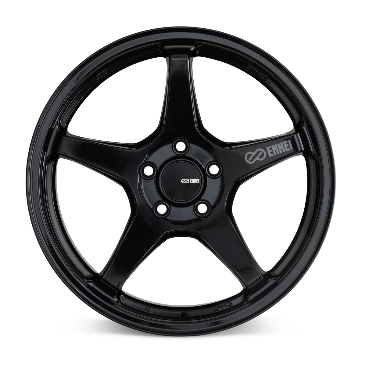 ENKEI TS-5 17x9 5x100 +40 GLOSS BLACK 5 SPOKES 1 SINGLE WHEEL | eBay