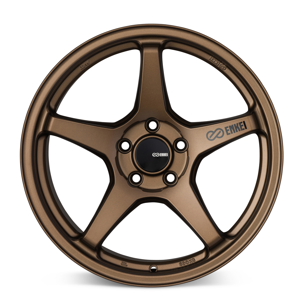 ENKEI TS-5 18x9.5 5x114.3 +38 GLOSS BRONZE 5 SPOKES 1 SINGLE WHEEL 