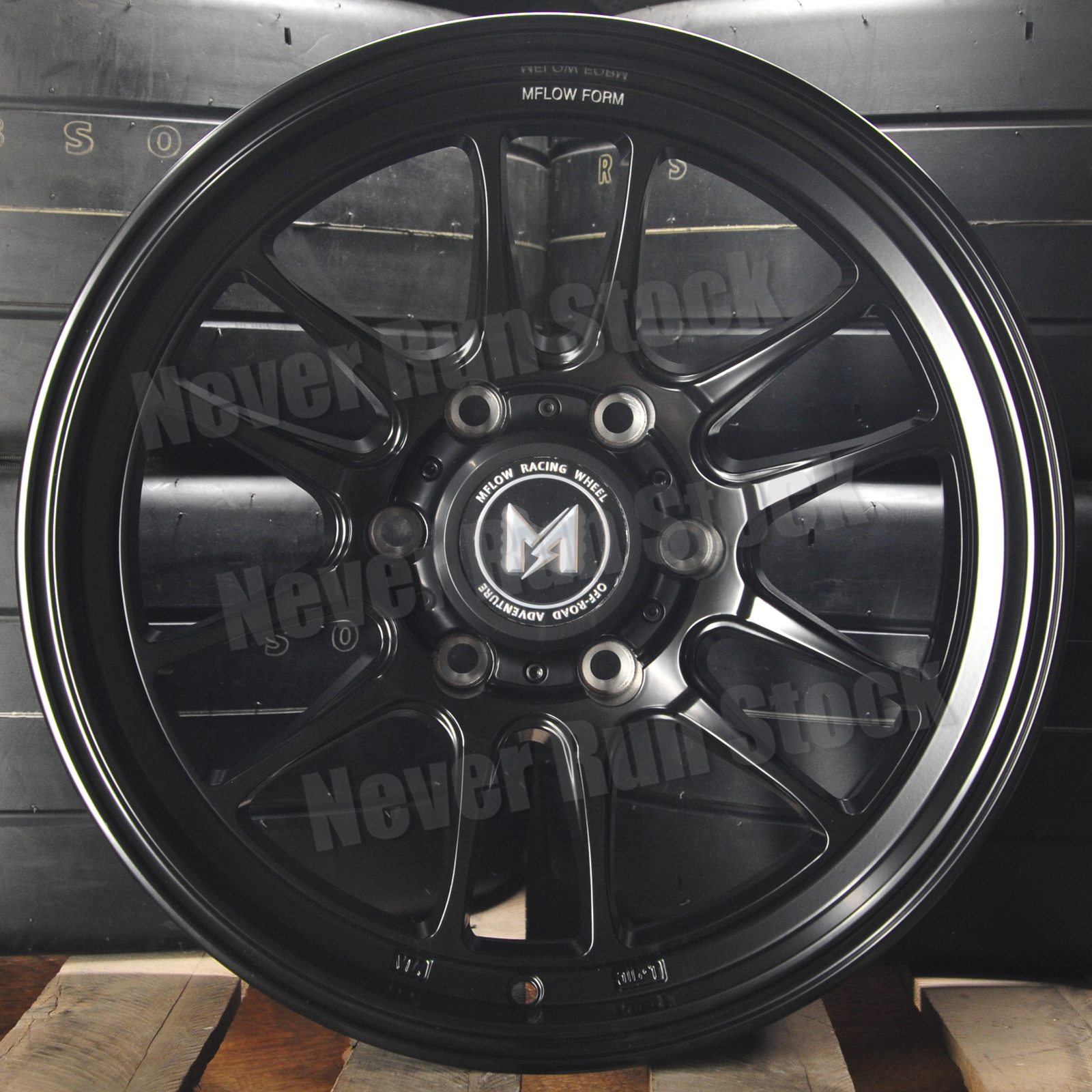 Mflow MF06 6x139.7 6x5.5 17x8.5 +25 offset matte black 12