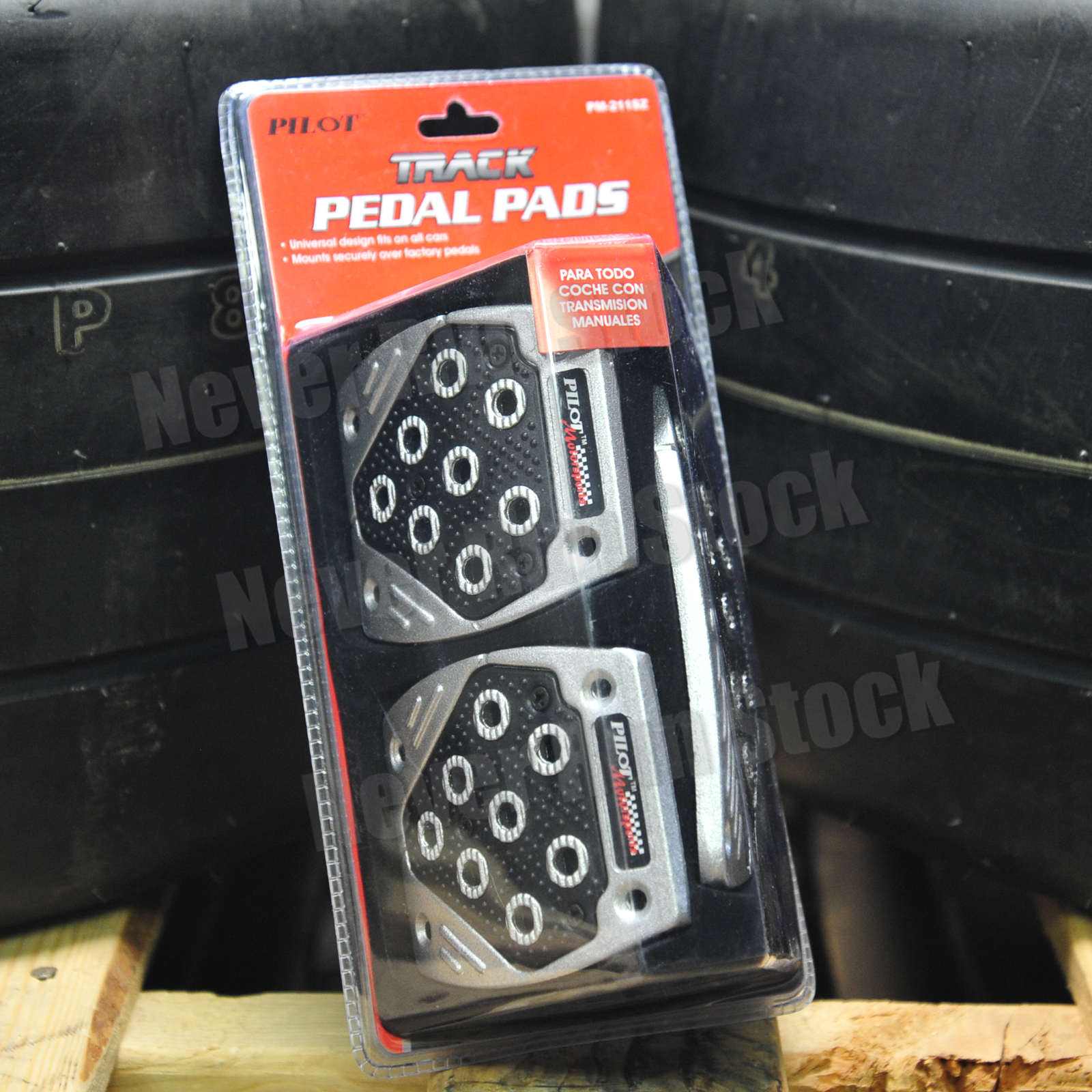 PILOT MOTORSPORT MANUAL TRANSMISSON PEDALS 3 PIECES SET SILVER