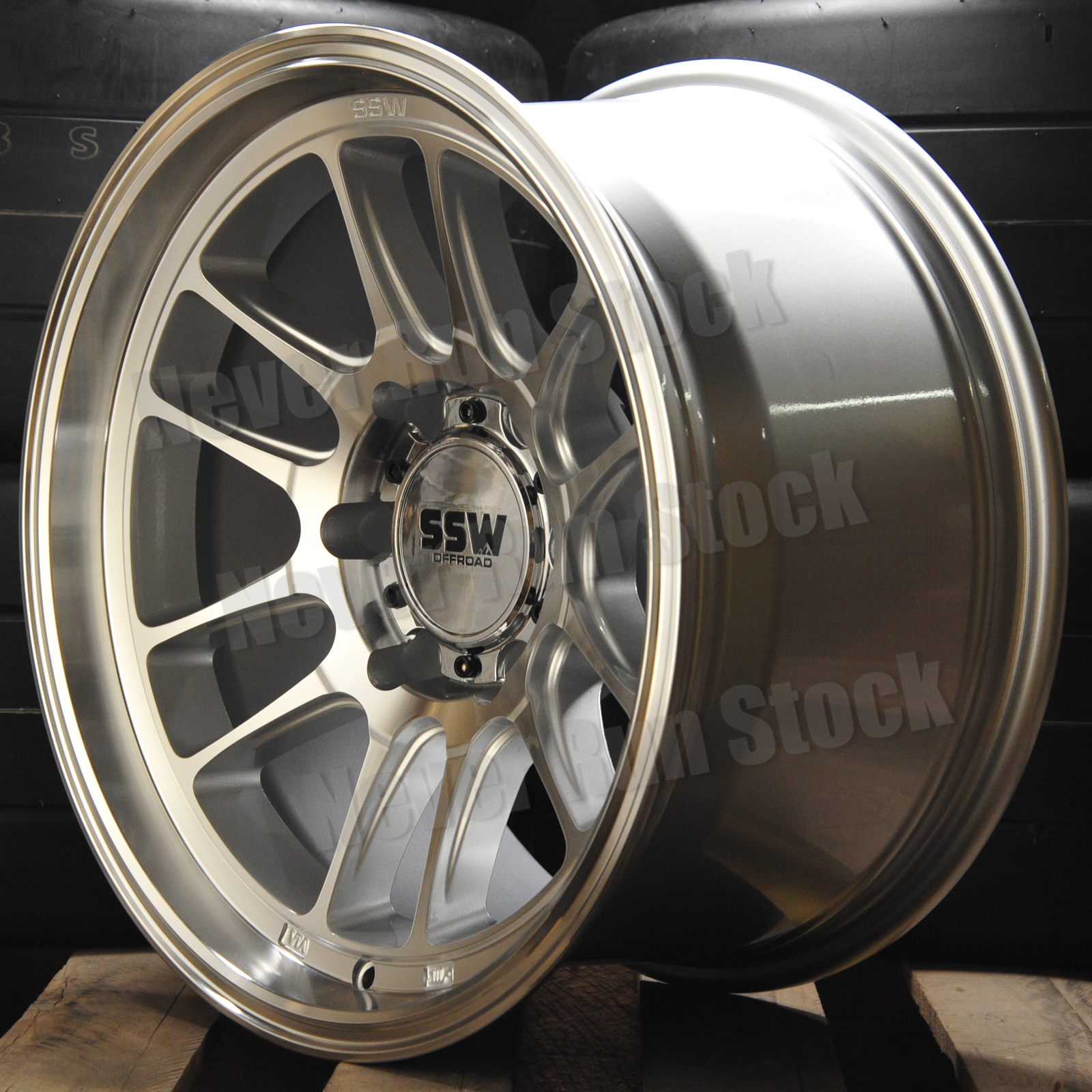 SSW OFFROAD Raptor 6x139.7 6x5.5 17x9 -12 silver machine 12 spoke