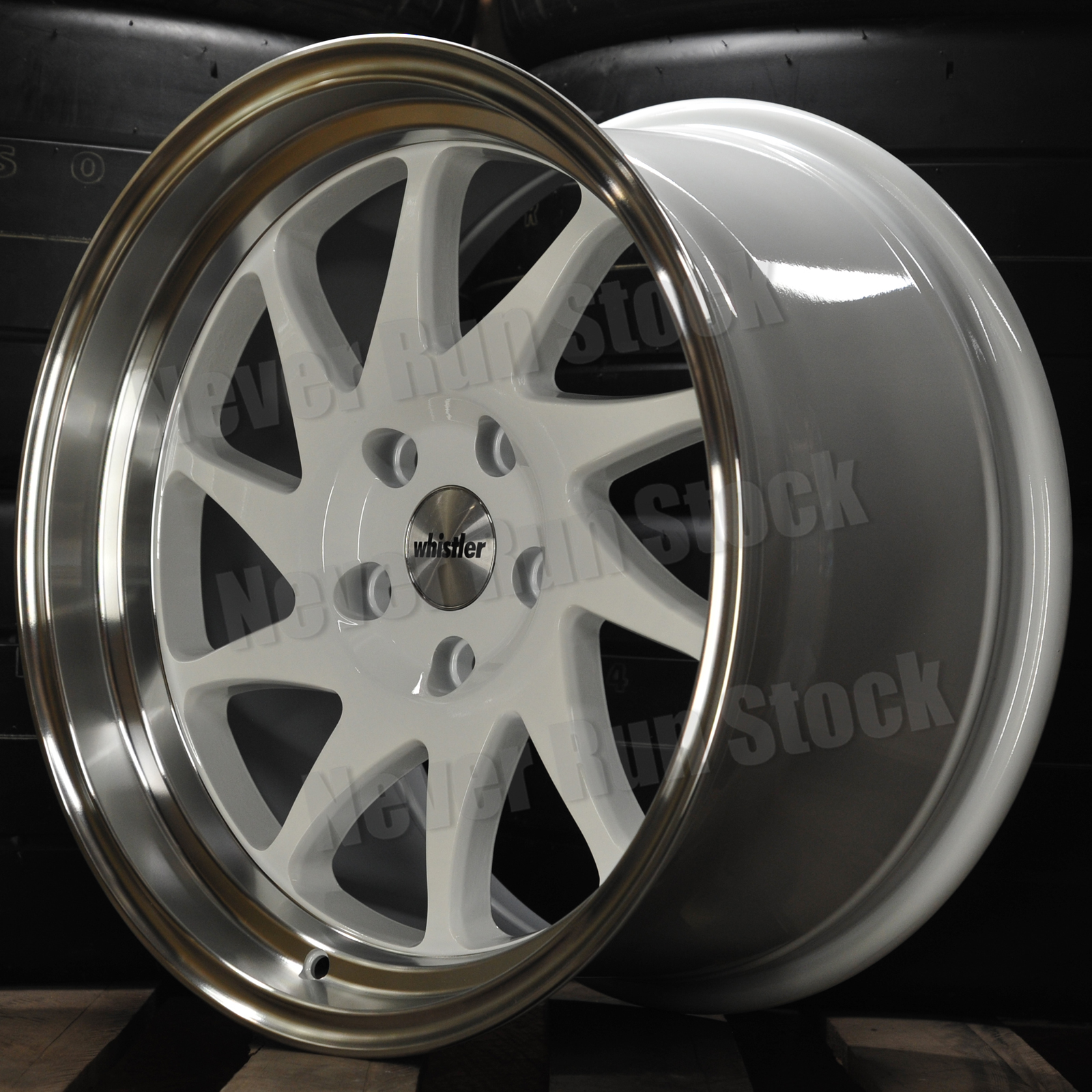 Whistler KR7 17x9 5x114.3 25 Offset Gloss White 10 Spokes One