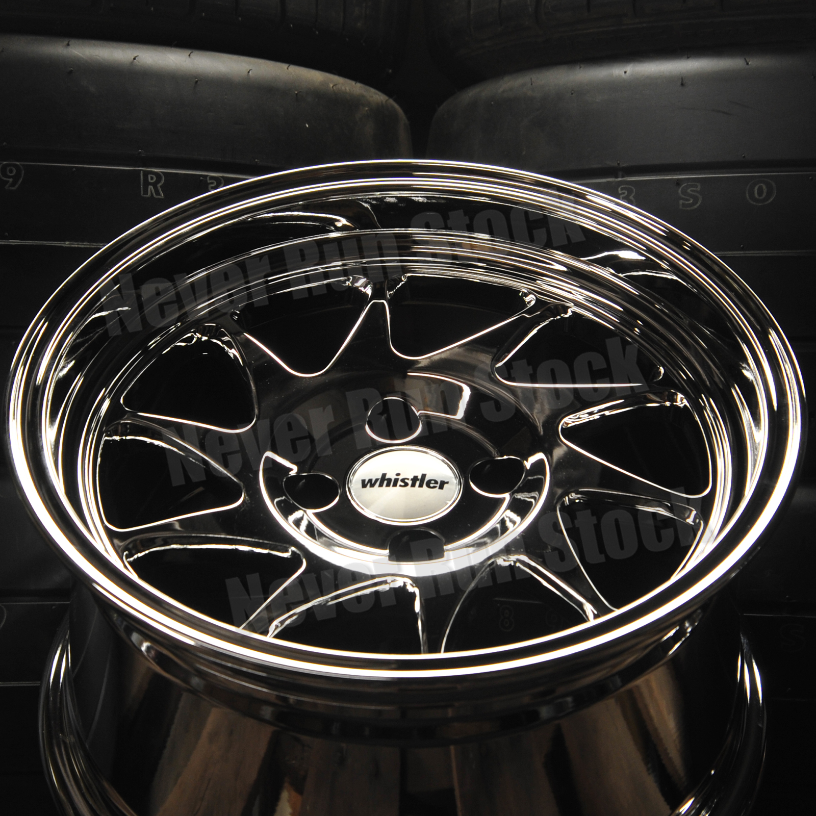 Whistler KR7 16x8J+20,+0 4H PCD100 4本セット WHISTLER KR7 16x8 4x100 20 OFFSET PVD CHROME w/LIP 10 SPOKES SPORT