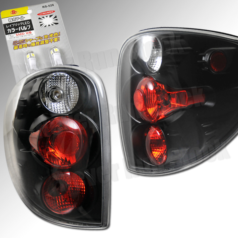 Dodge Caravan Voyager Clear Black Tail Lights Super
