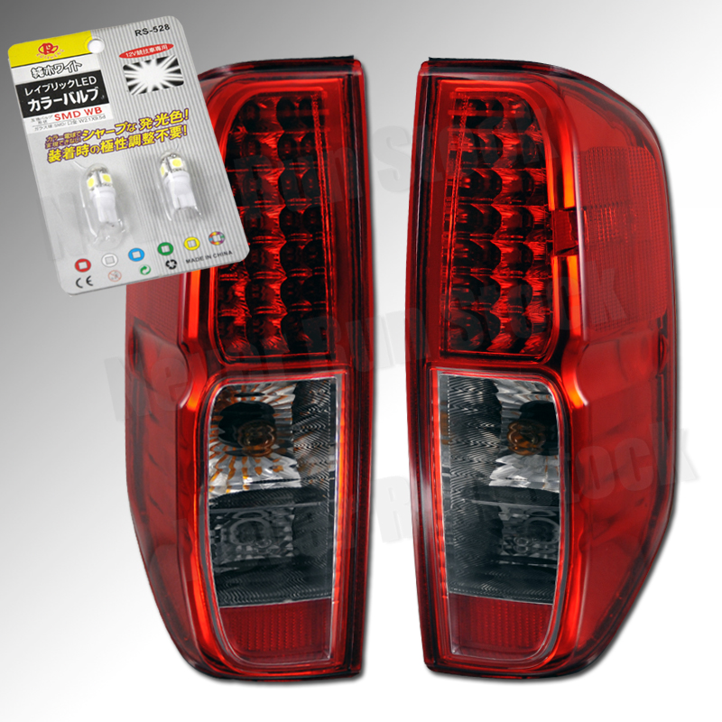 FOR NISSAN FRONTIER OE FACTORY LOOK LED TAIL LIGHTS + WHITE LICENSE
